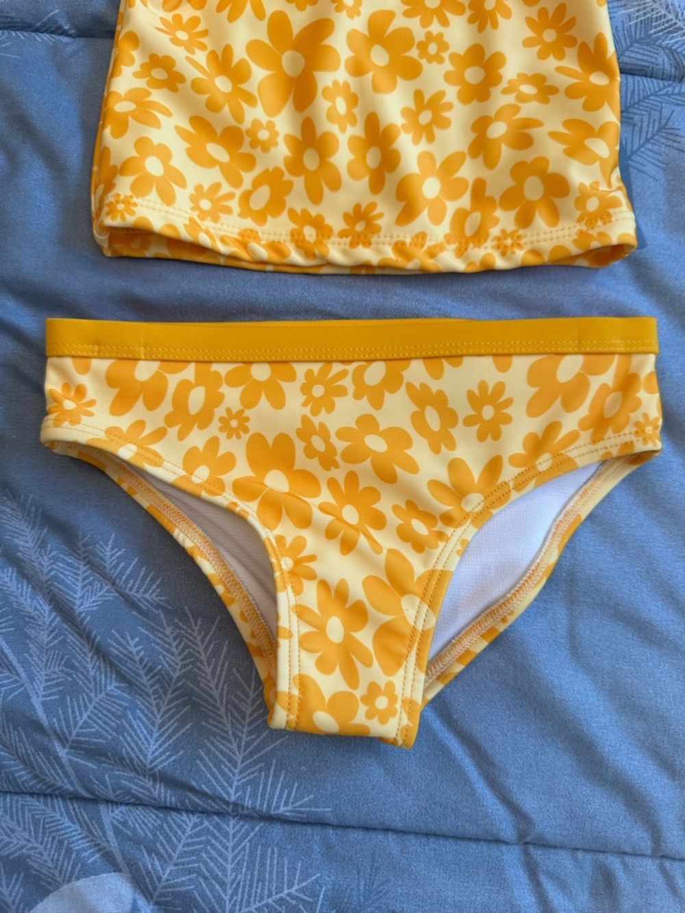 NWTS Wonder Nation Yellow Tankini Swim - Sunshine Floral Sz 2T UPF 50 - Picture 4 of 6